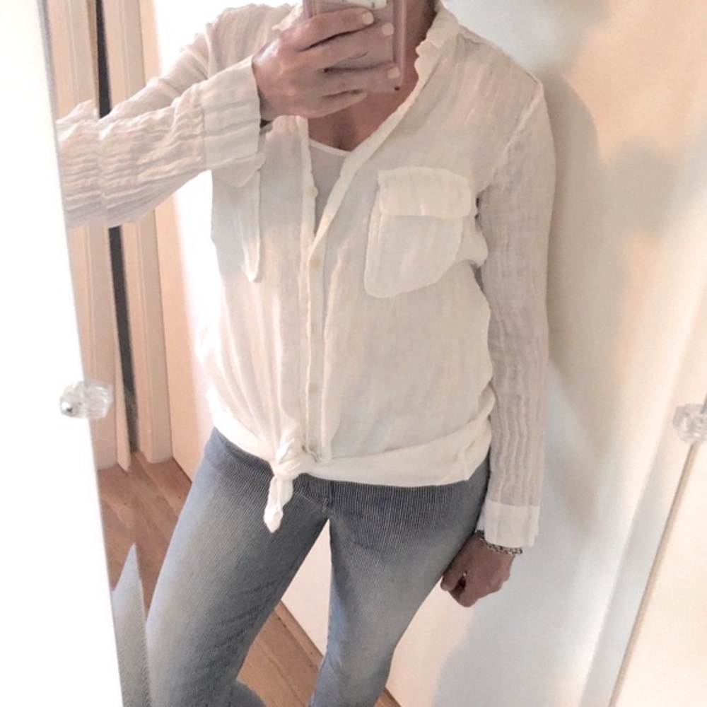 Zyga Cerise Linen Shirt - Picture 3 of 8